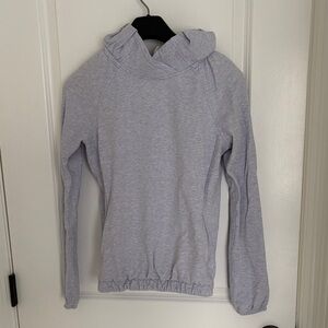 lululemon athletica Light Gray sweatshirt with side pockets size 2